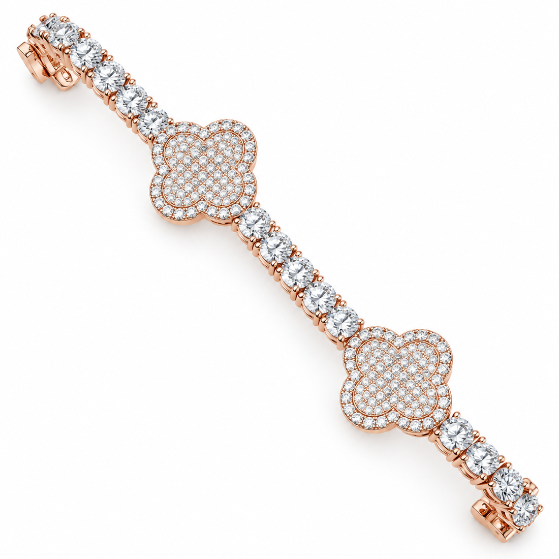 Clover Style Tennis Bracelet for Men's