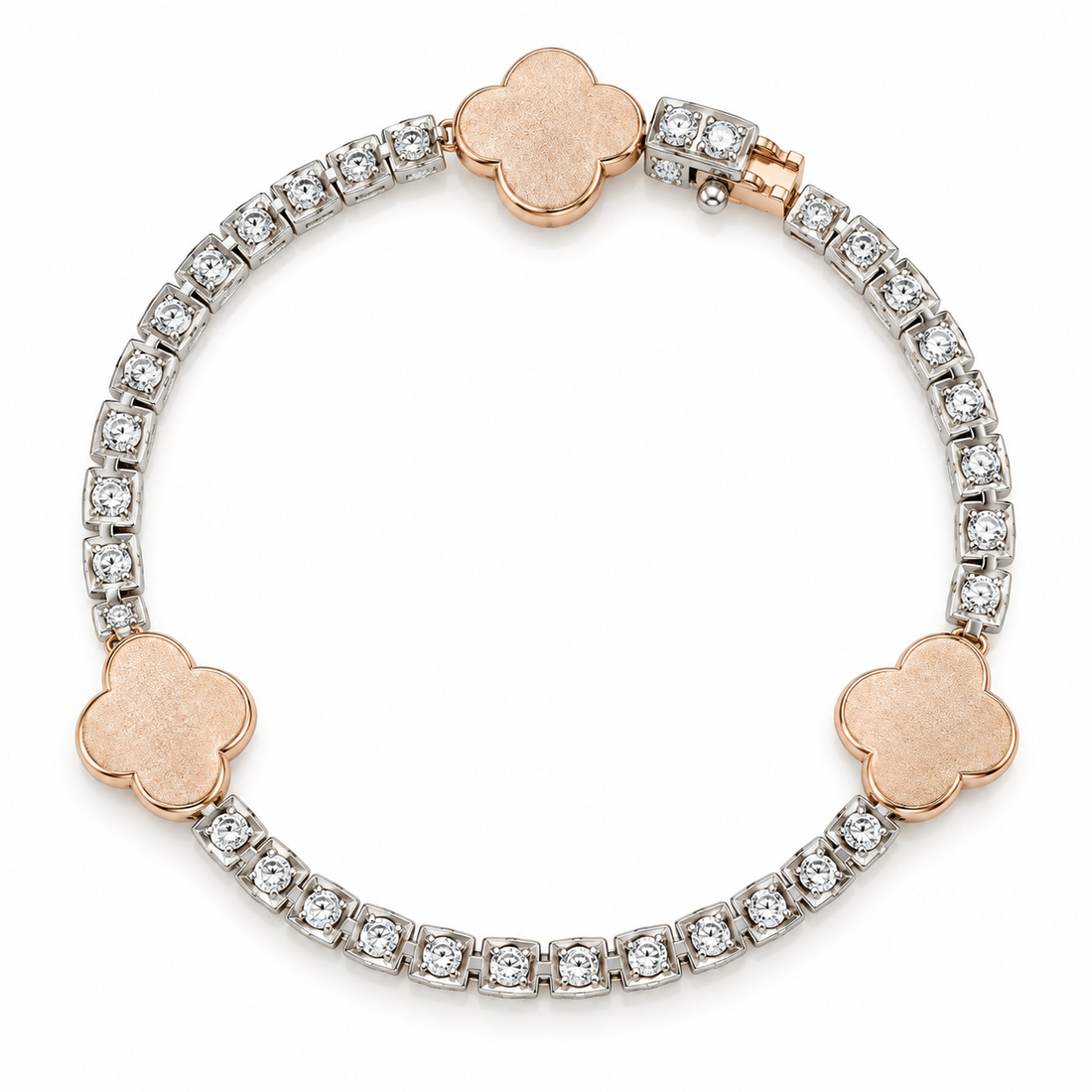 Clover Style Tennis Bracelet for Men's