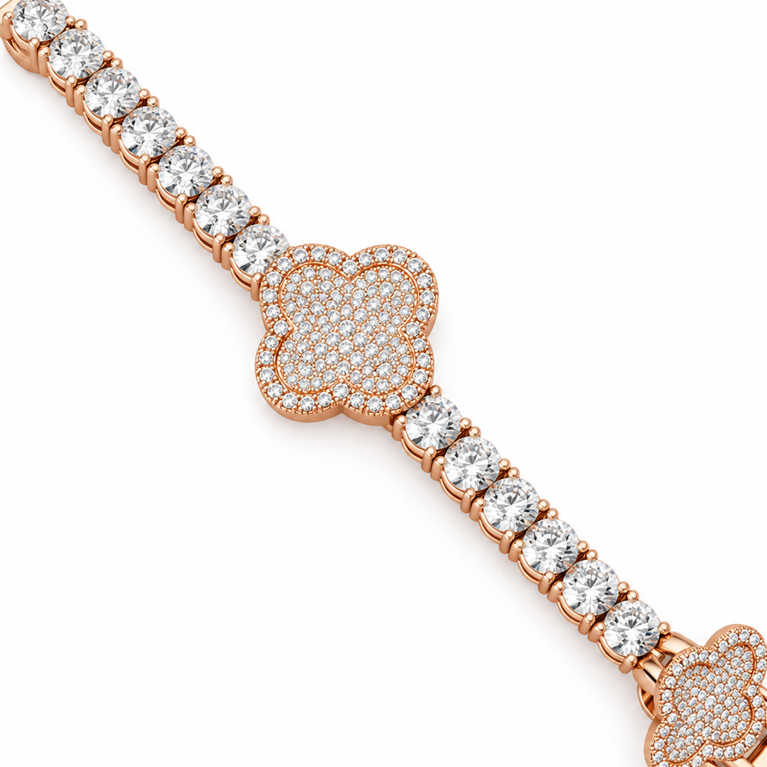 Clover Style Tennis Bracelet for Men's