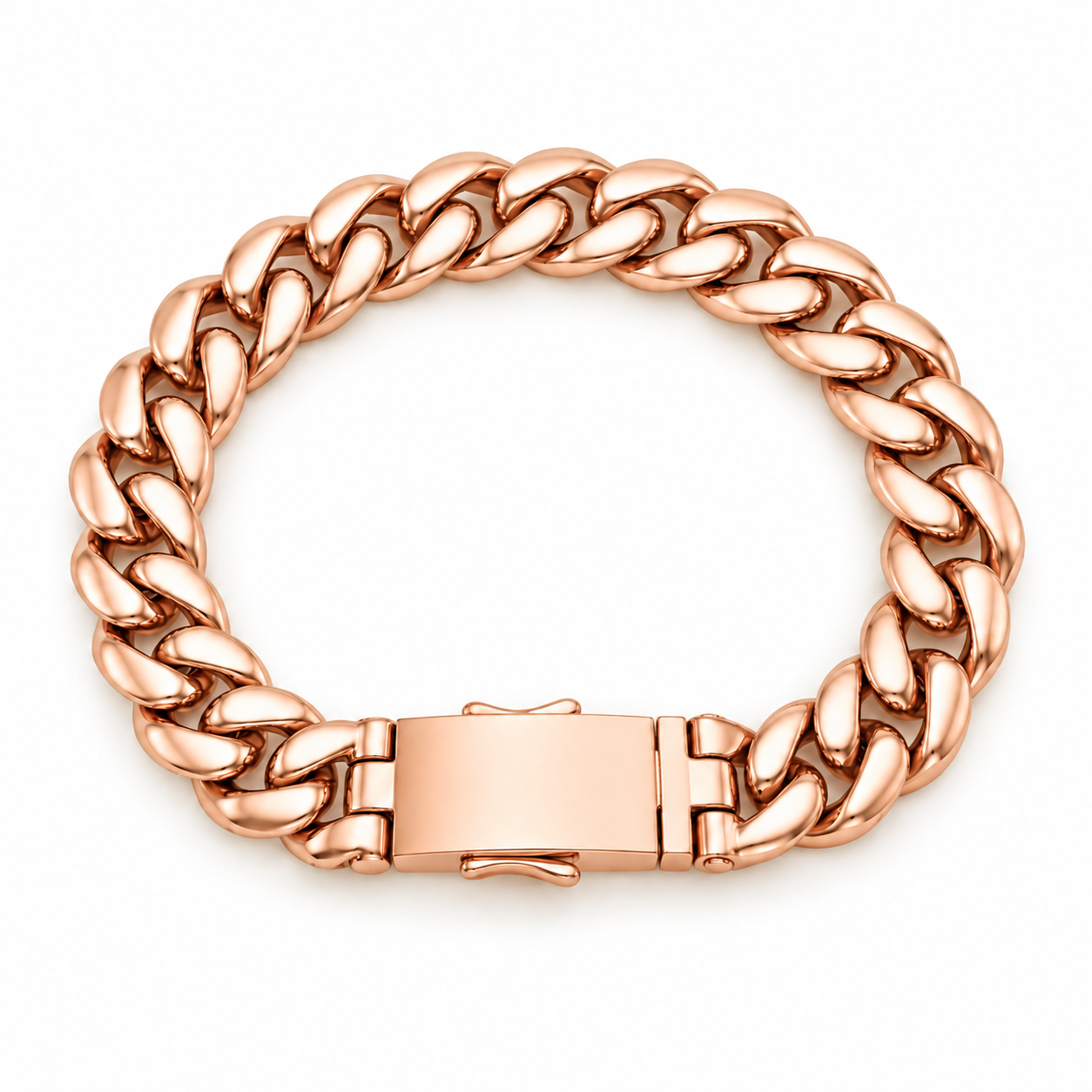 Pave Moissanite Miami Cuban Link Bracelet for Men's