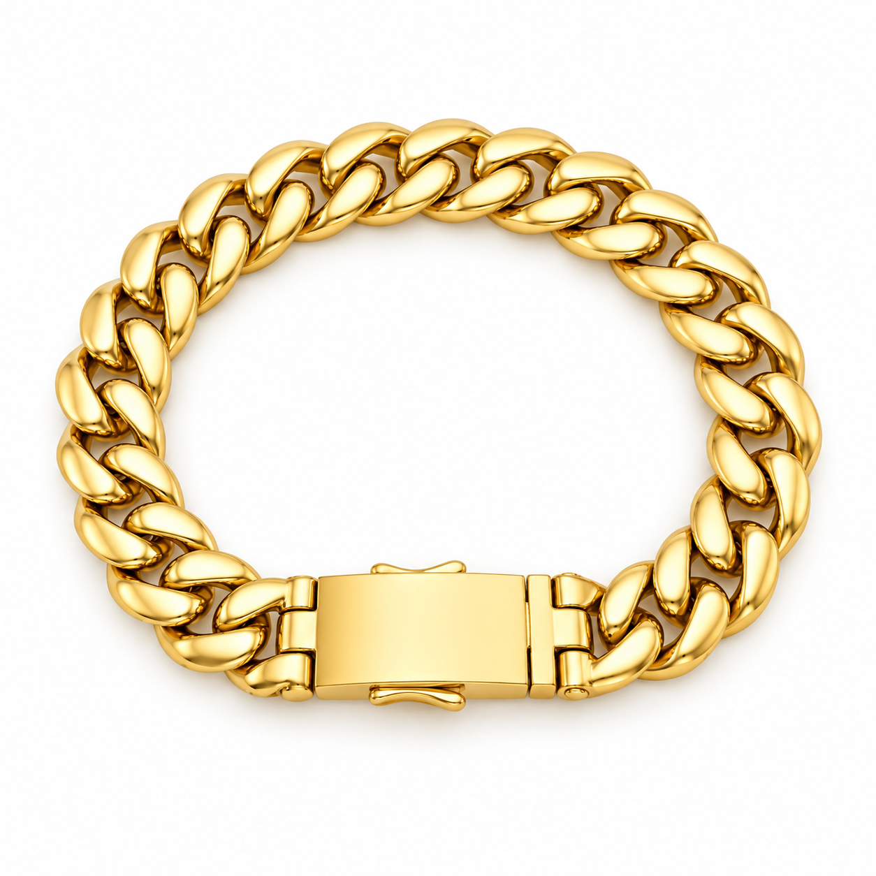 Pave Moissanite Miami Cuban Link Bracelet for Men's