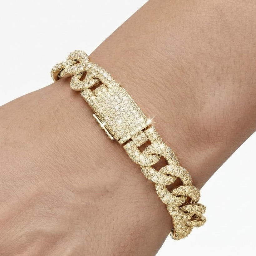 Infinity Moissanite Diamond Link Bracelets for Men's