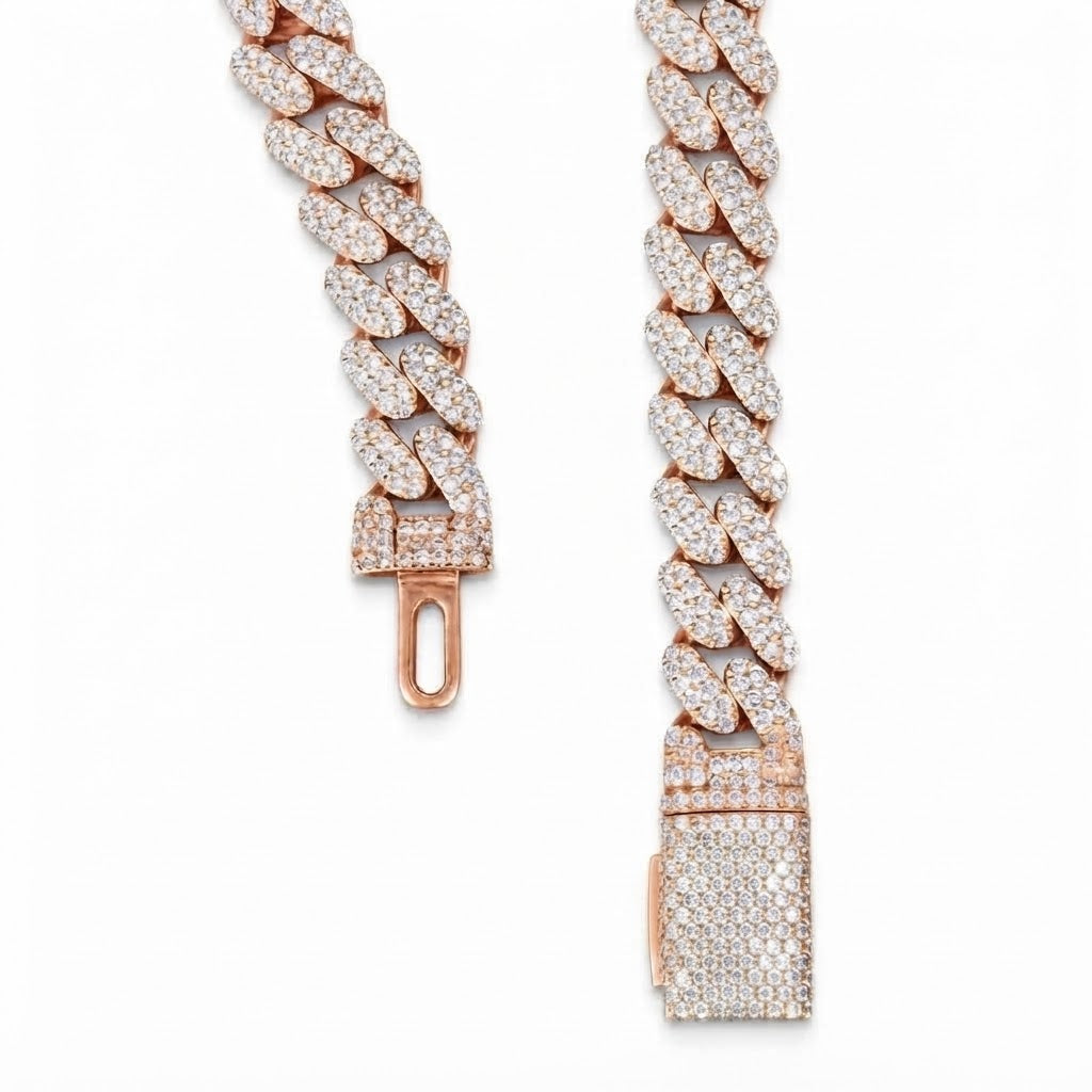 Moissanite Miami Cuban Link Bracelet for Men's