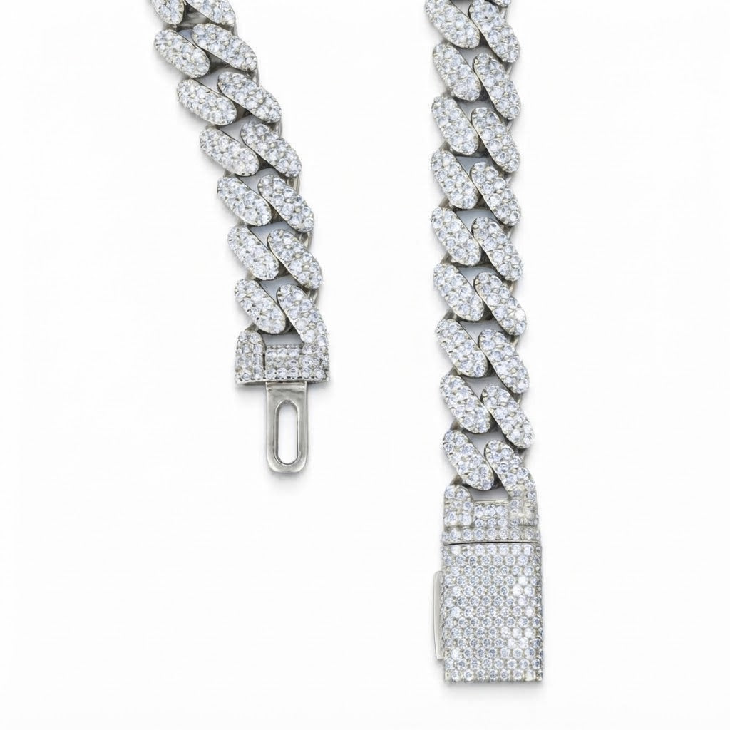 Moissanite Miami Cuban Link Bracelet for Men's