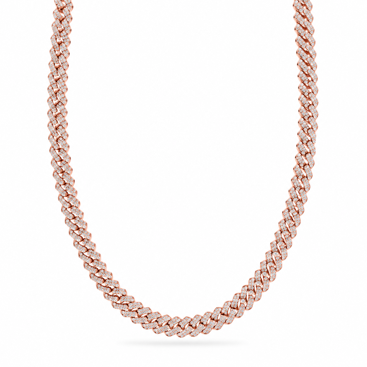 8MM Moissanite Cuban Link Chain for Men's