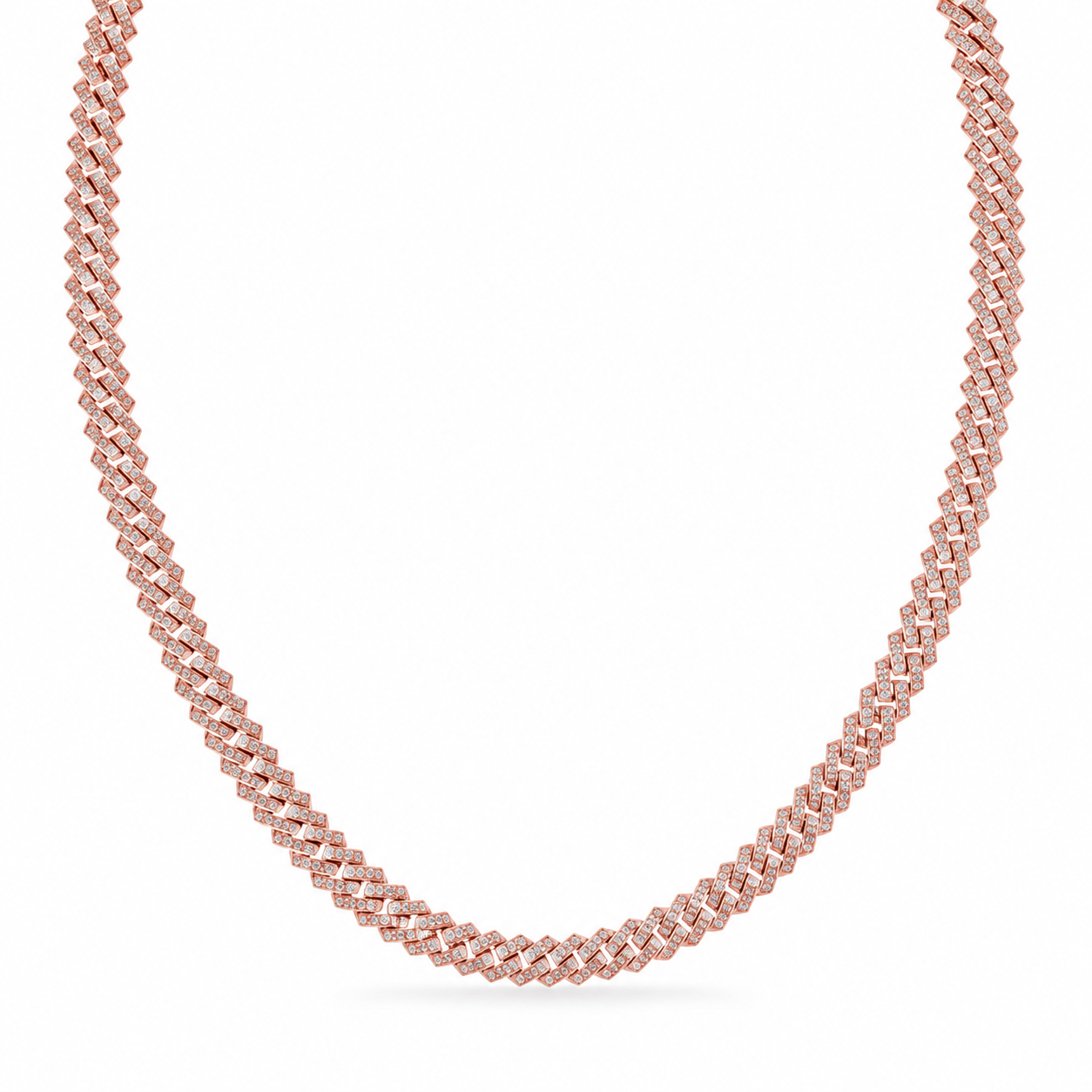 Moissanite Cuban Link Chain in 8MM