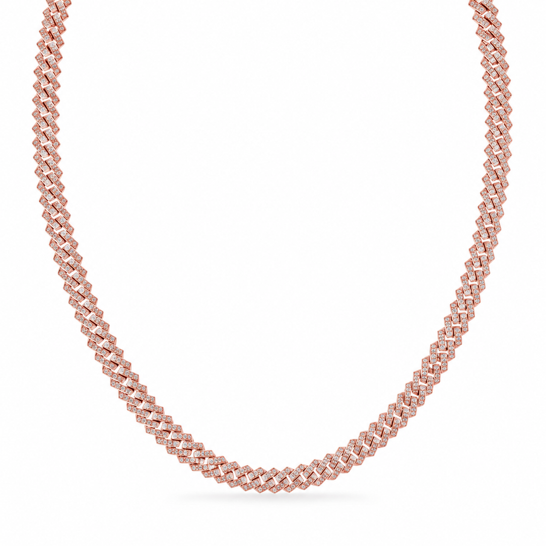 Moissanite Cuban Link Chain in 8MM