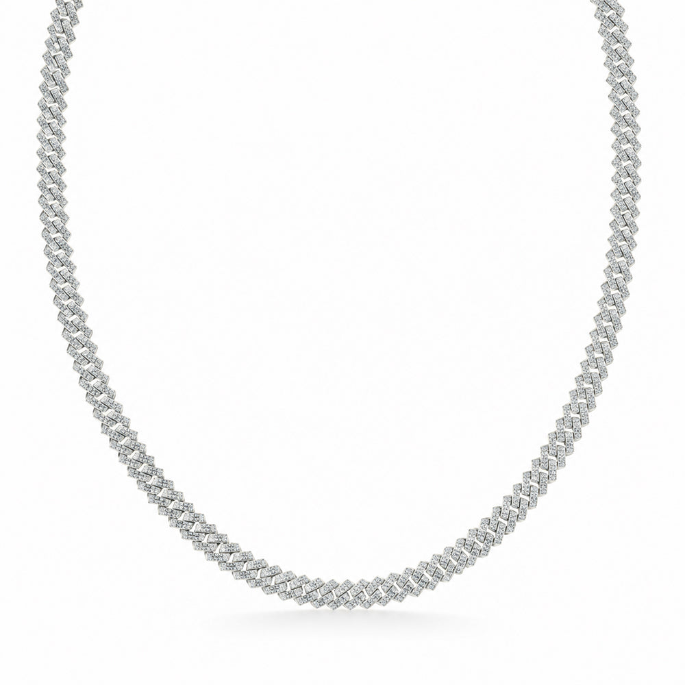 Moissanite Cuban Link Chain in 8MM