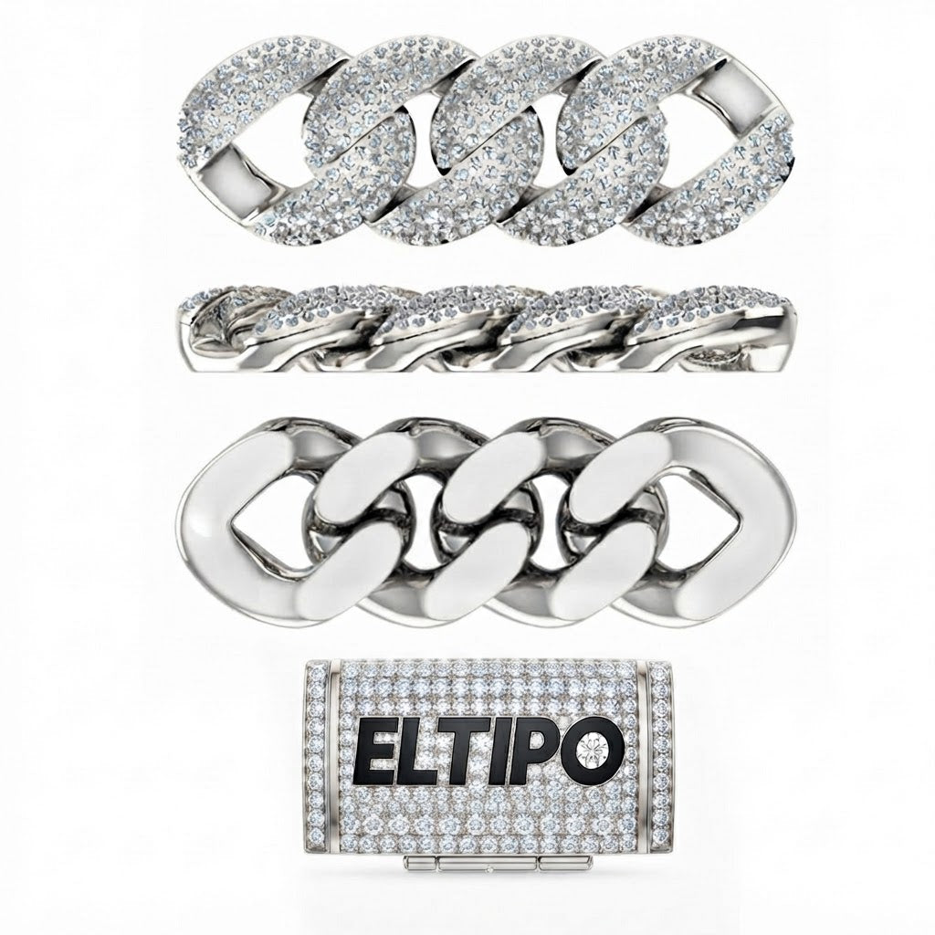 16mm Moissanite Diamond Iced Cuban Link Chain - 6.5MM Wide Basketball Pattern
