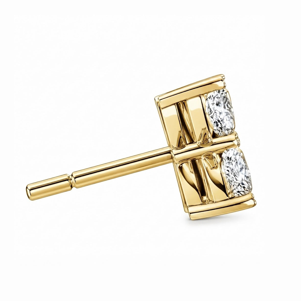 Dainty Flower Marquise Cut Moissanite Stud Earrings