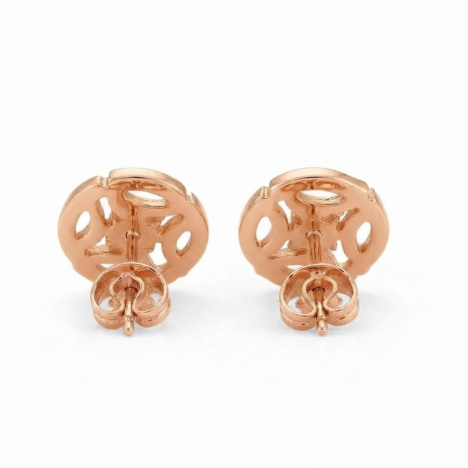 Floral Marquise Shape Moissanite Diamond Stud Earrings