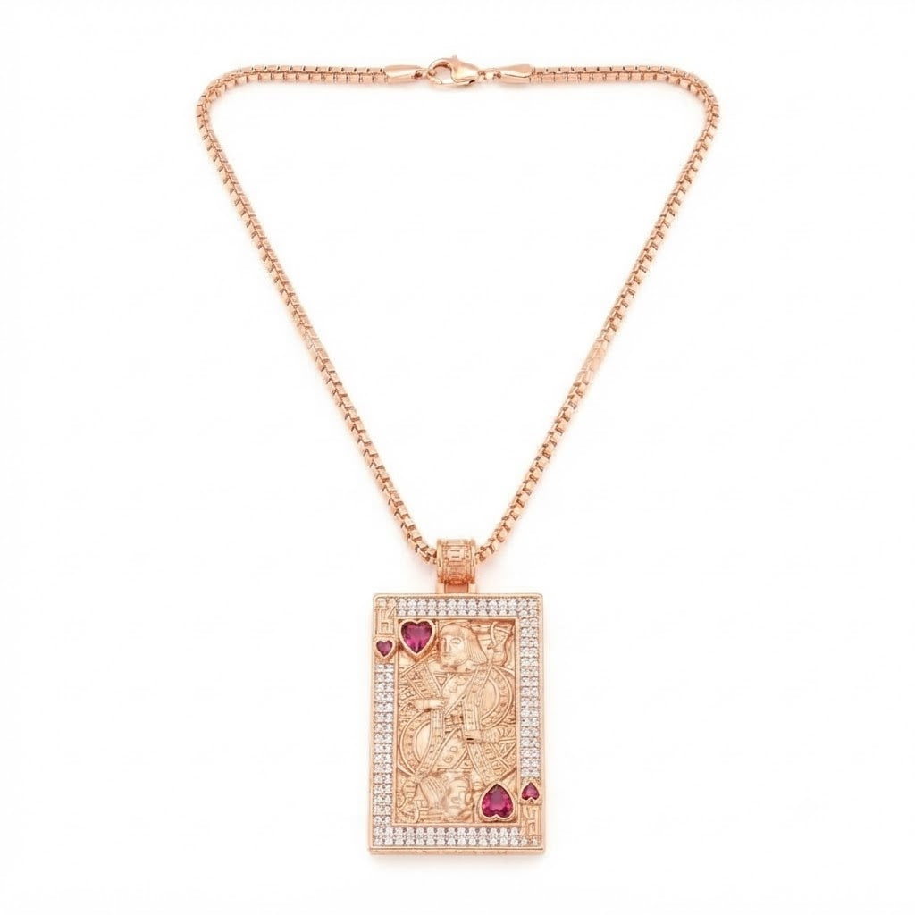 King of Hearts Playing Card Pendant