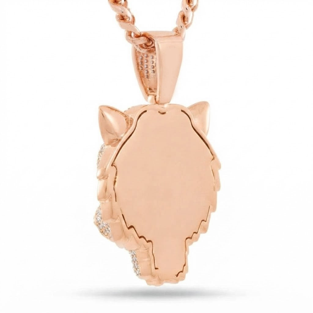Iced Out Tiger Head Pendant