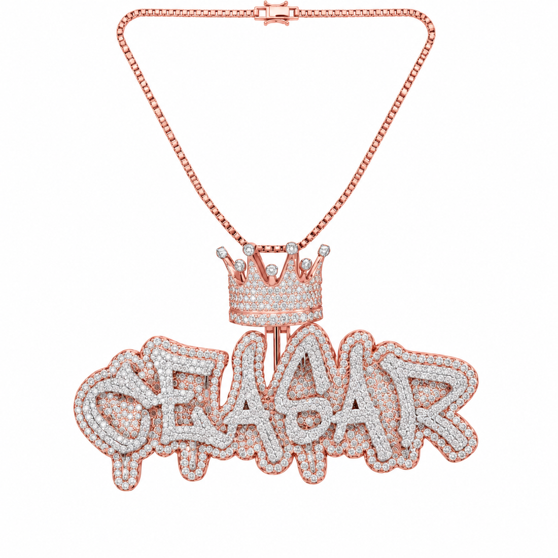 Moissanite Custom Letter Diamond Pendant