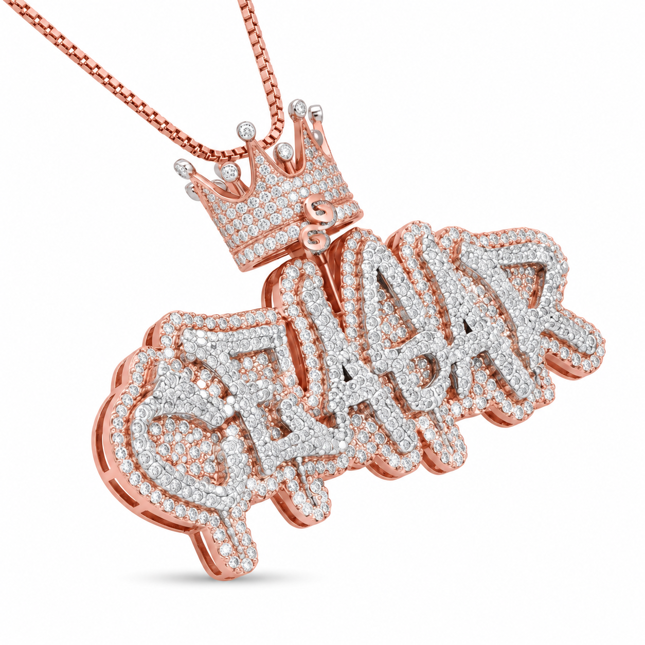 Moissanite Custom Letter Diamond Pendant