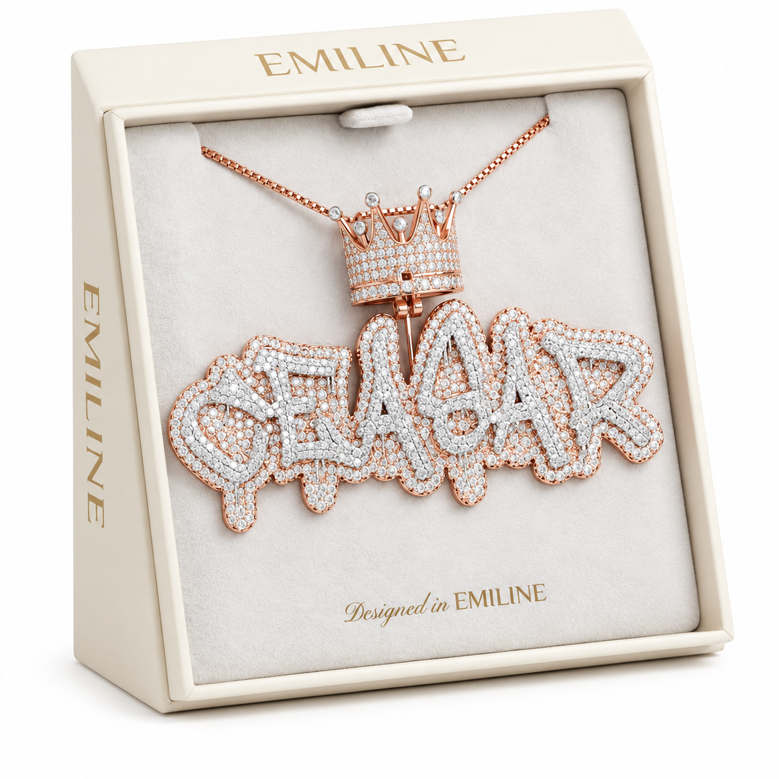 Moissanite Custom Letter Diamond Pendant