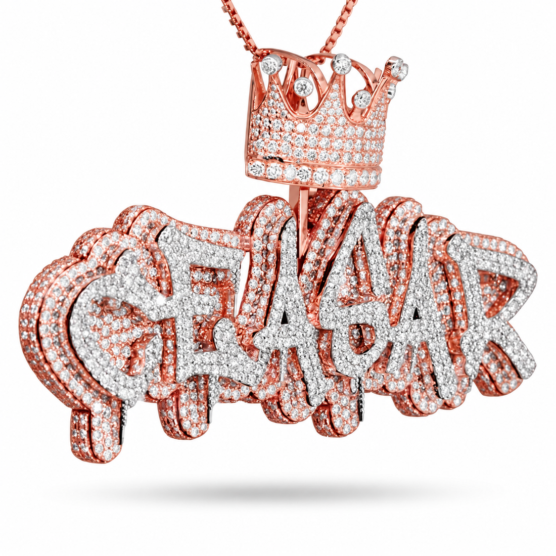 Moissanite Custom Letter Diamond Pendant