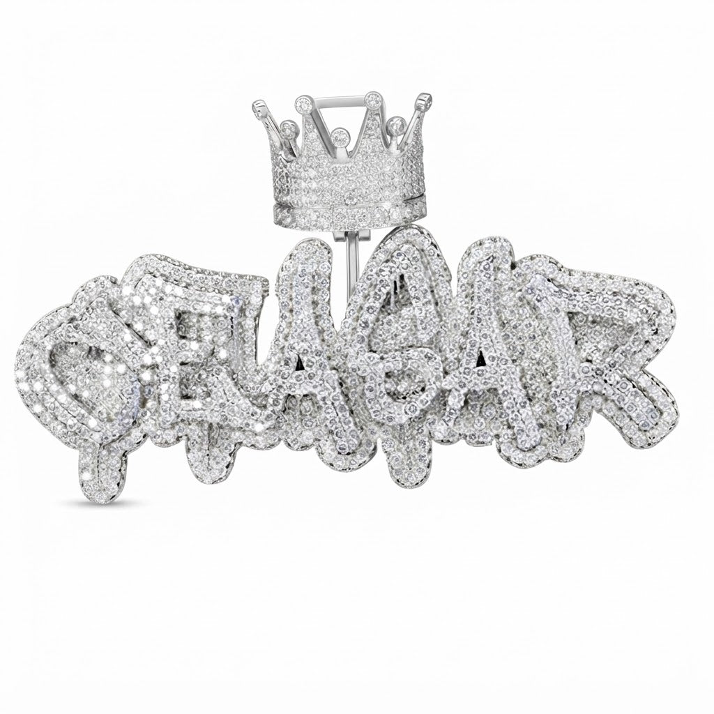Moissanite Custom Letter Diamond Pendant