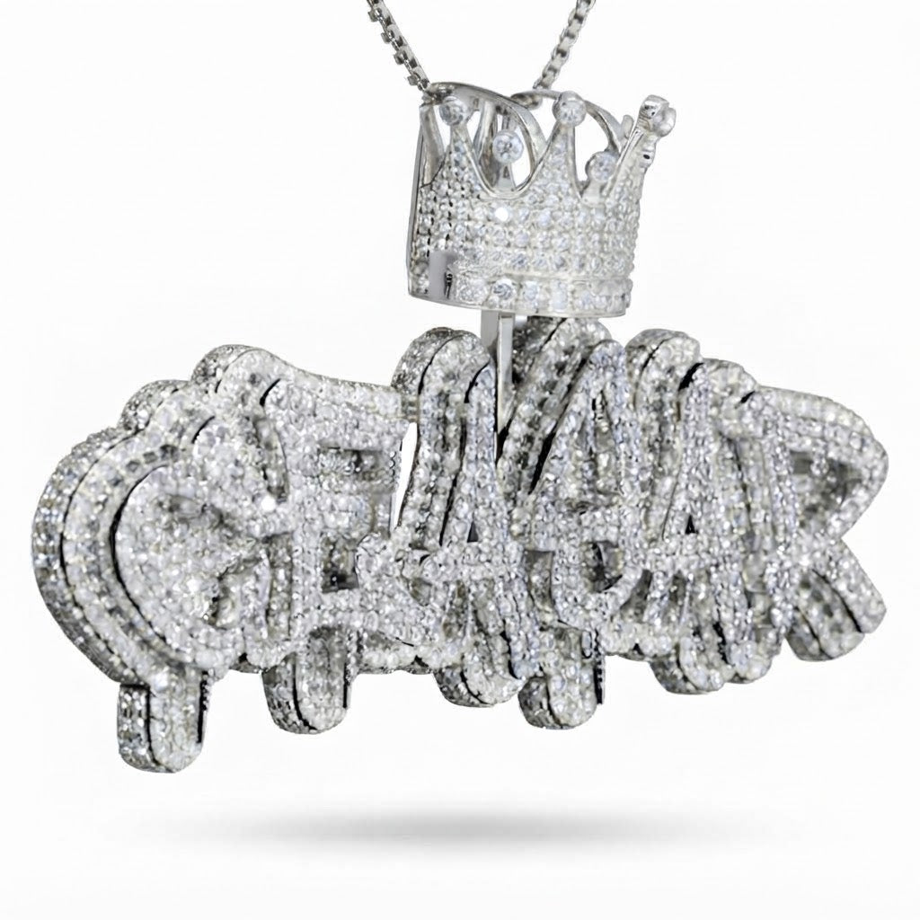 Moissanite Custom Letter Diamond Pendant