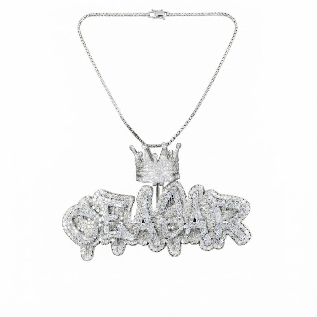 Moissanite Custom Letter Diamond Pendant