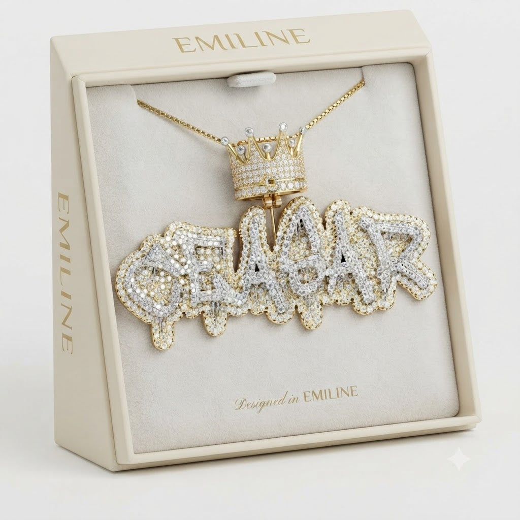 Moissanite Custom Letter Diamond Pendant