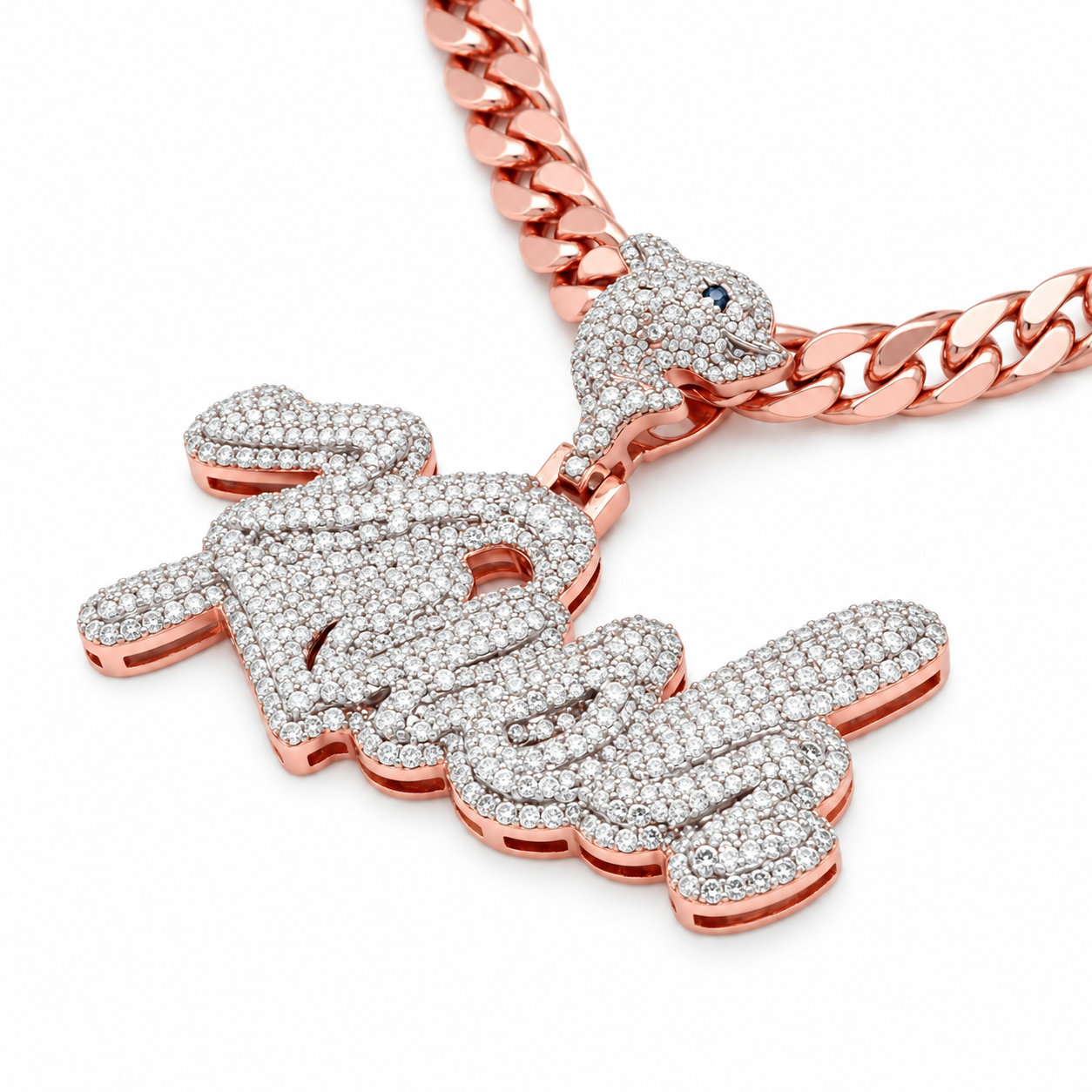 Custom KUSH Name Diamond Pendant