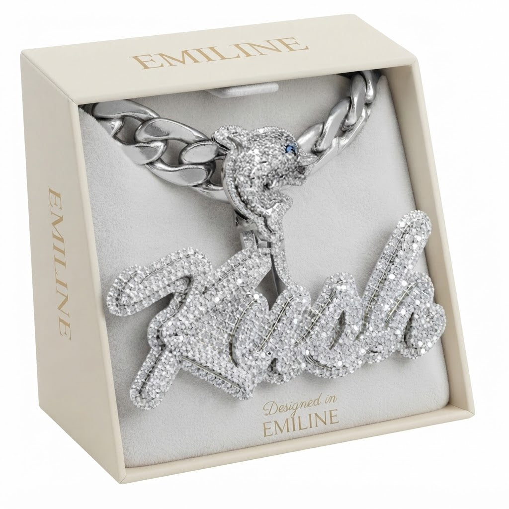 Custom KUSH Name Diamond Pendant