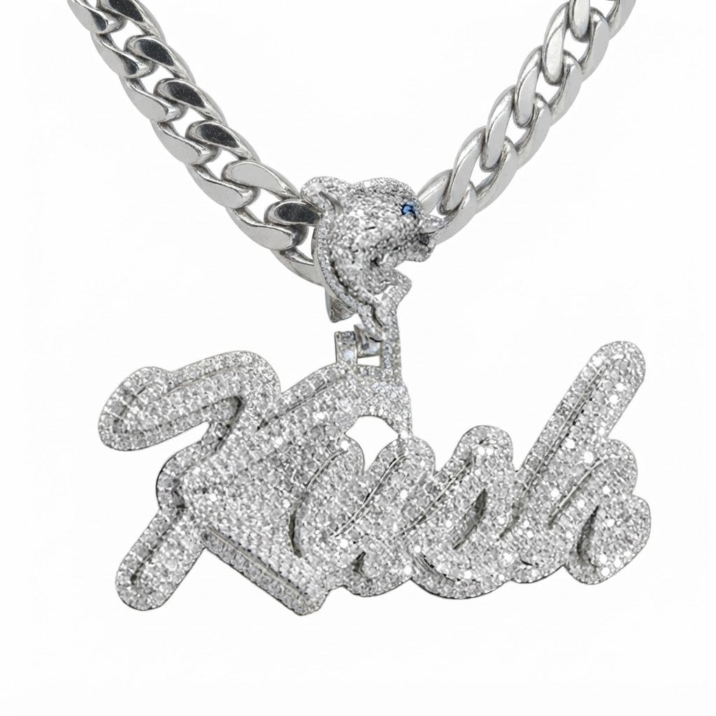 Custom KUSH Name Diamond Pendant