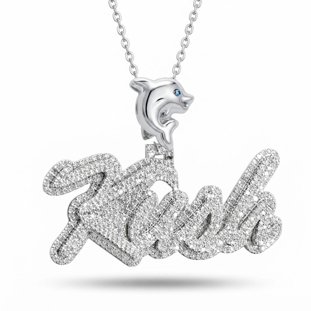 Custom KUSH Name Diamond Pendant