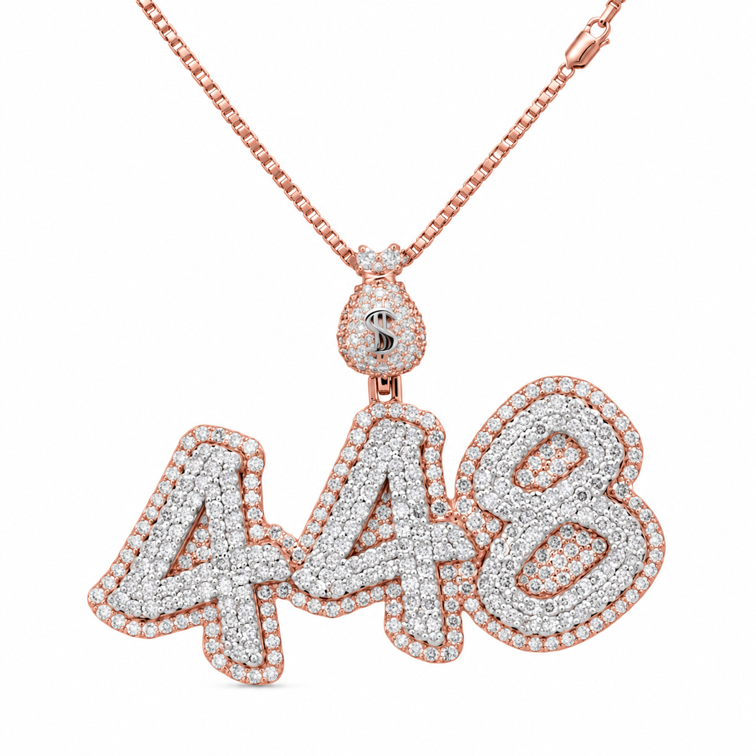 Crown Money Bag Dollar Sign Custom Pendant