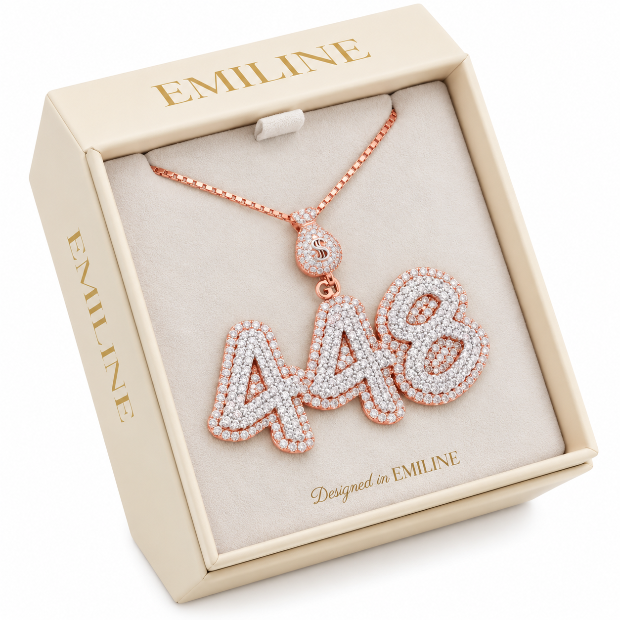 Crown Money Bag Dollar Sign Custom Pendant