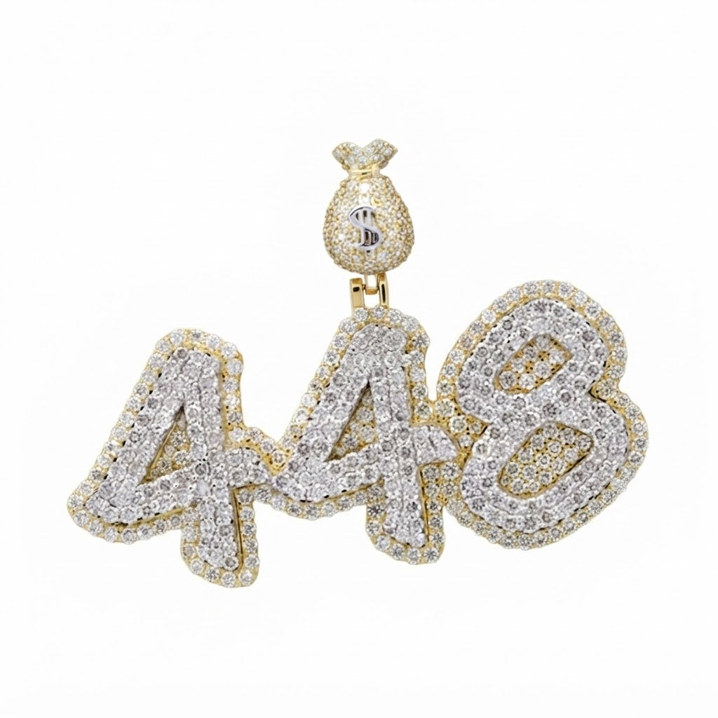 Crown Money Bag Dollar Sign Custom Pendant