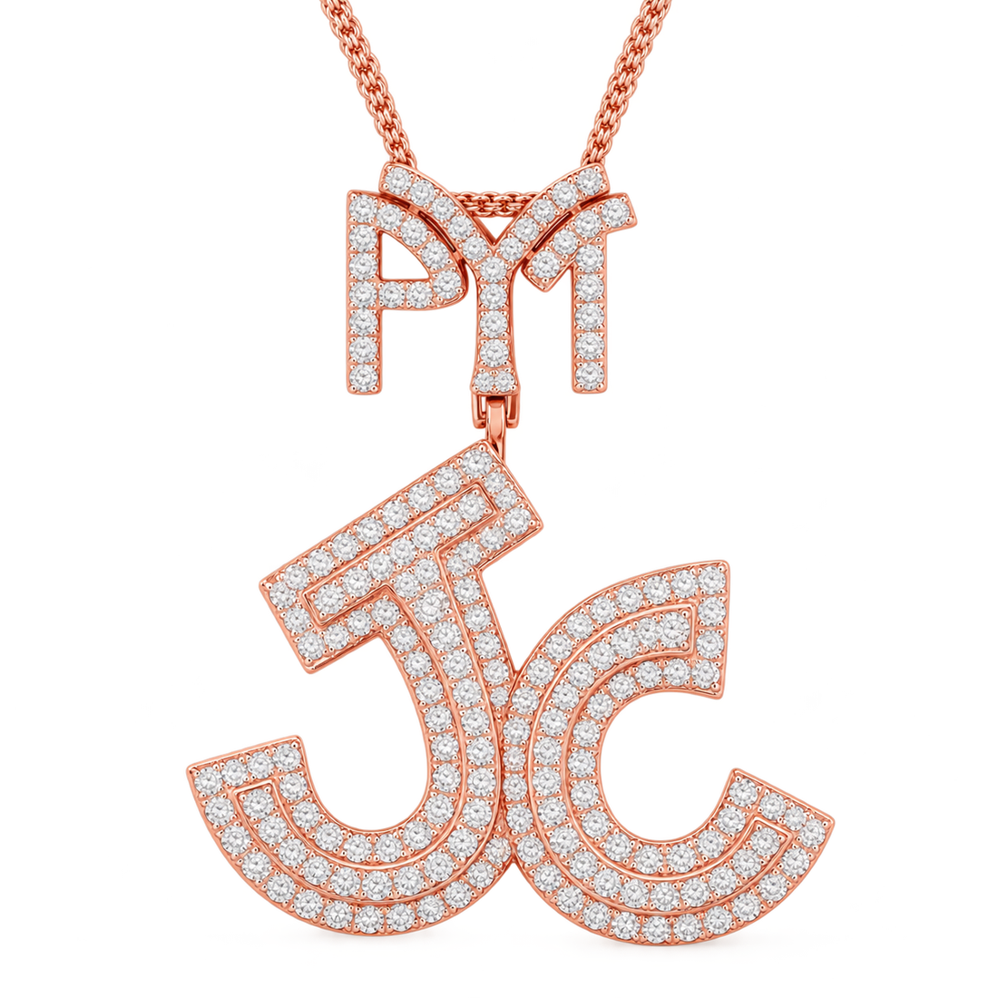 Moissanite Diamond Custom Letter Pendant