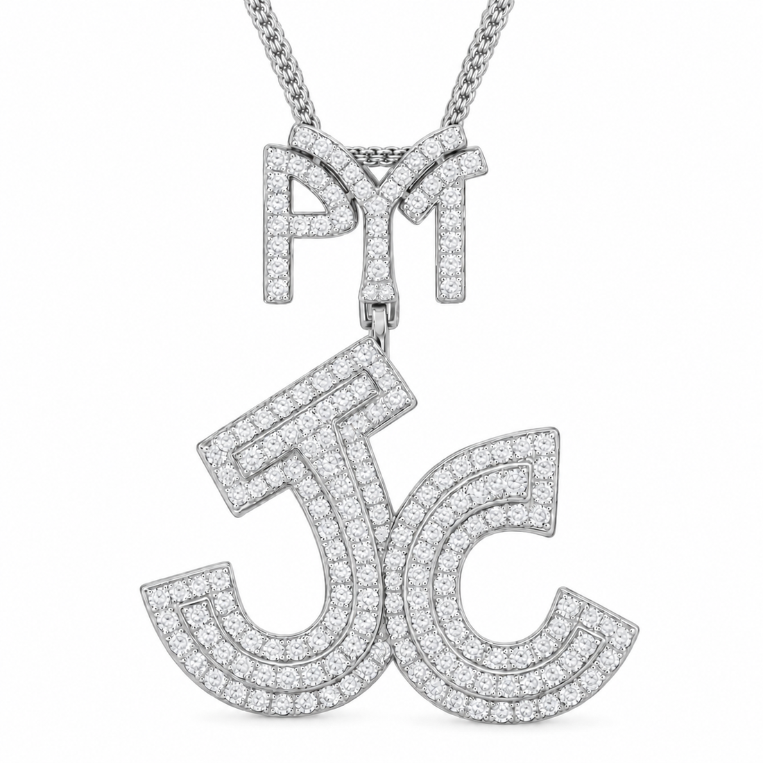Moissanite Diamond Custom Letter Pendant