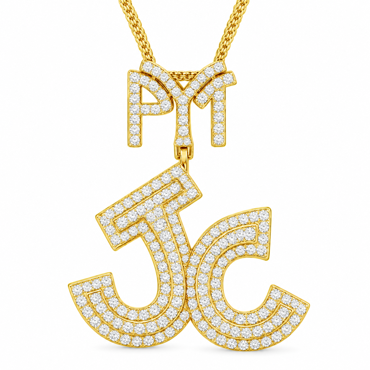 Moissanite Diamond Custom Letter Pendant