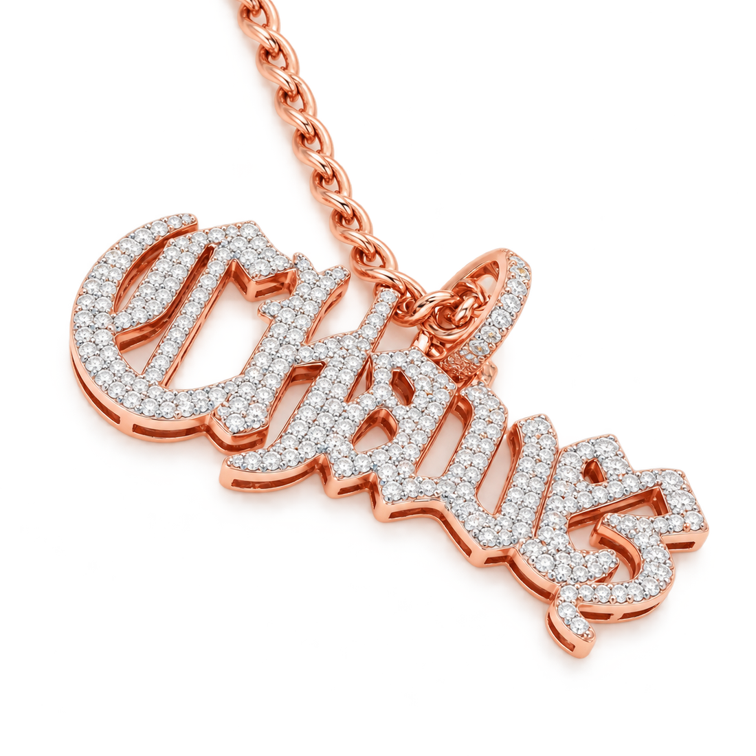 Cursive Script Custom Name Pendant