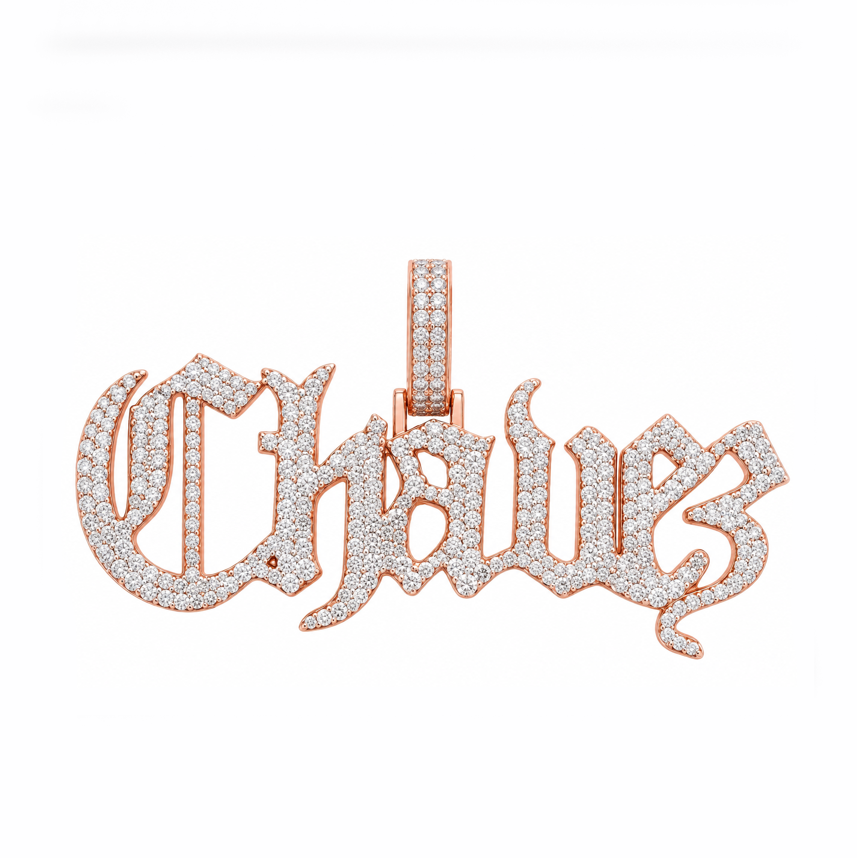 Cursive Script Custom Name Pendant