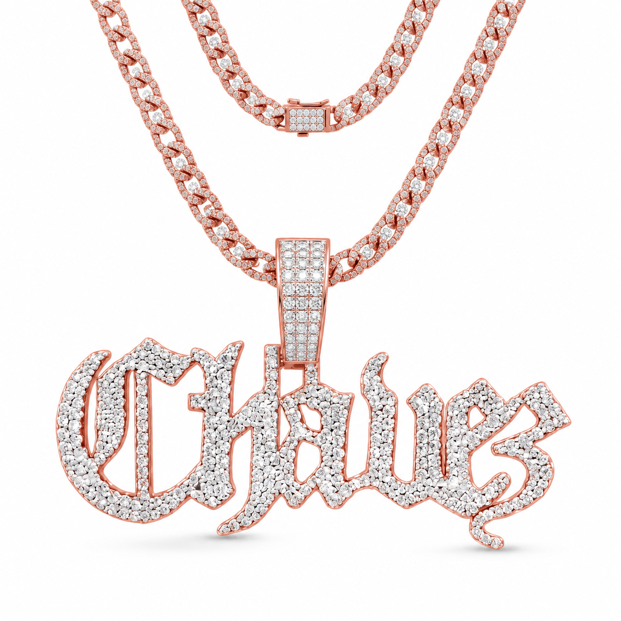 Cursive Script Custom Name Pendant