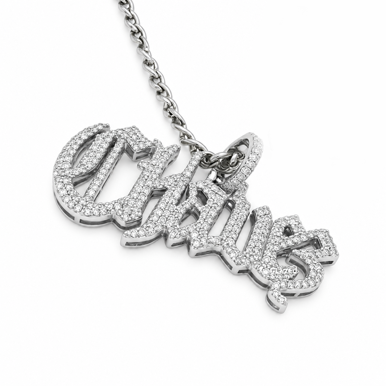Cursive Script Custom Name Pendant