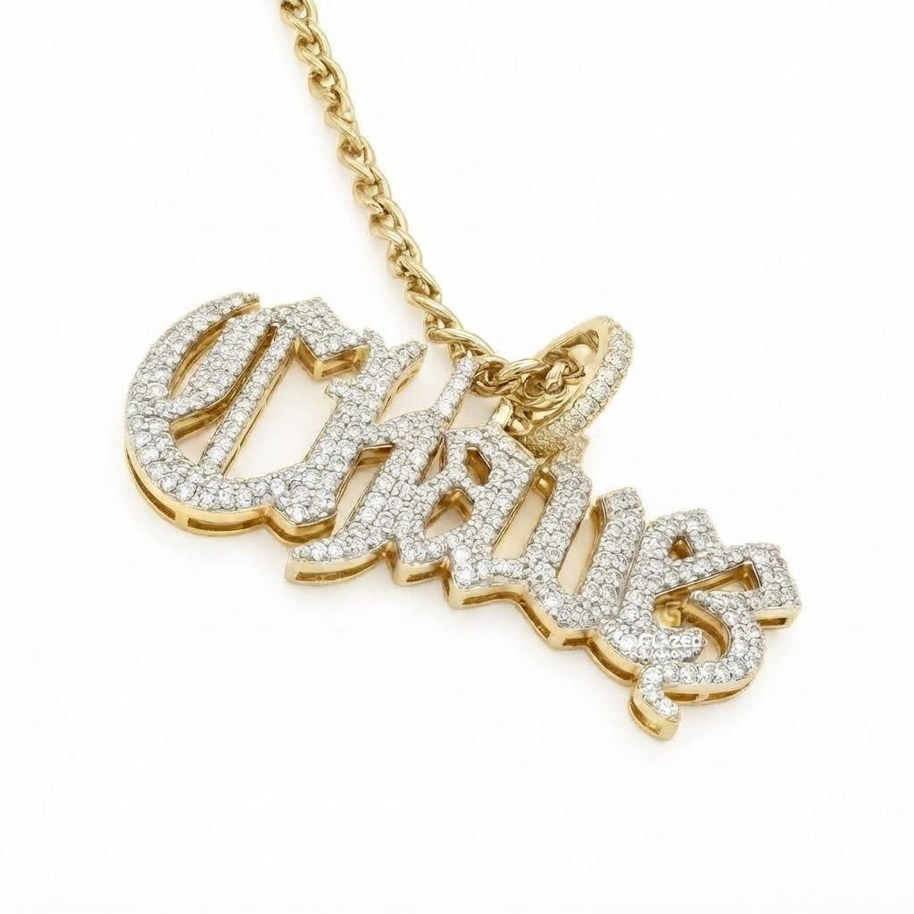 Cursive Script Custom Name Pendant