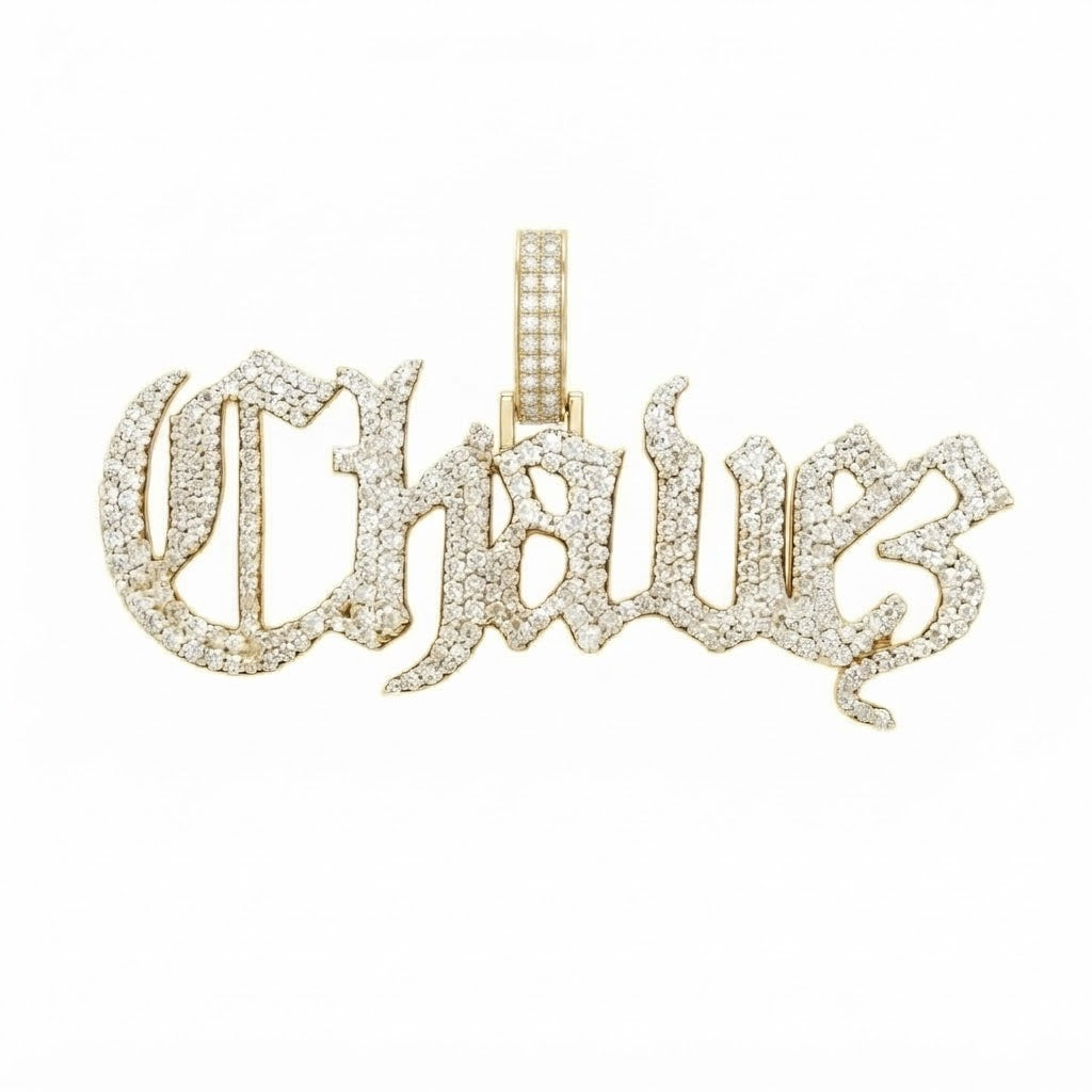 Cursive Script Custom Name Pendant