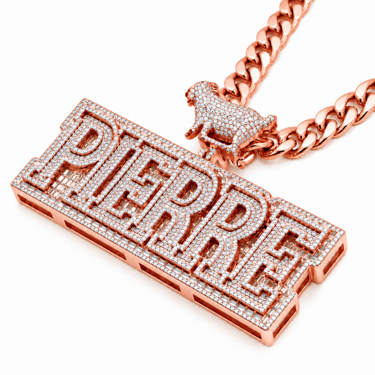 PIERRE Goat Custom DiamondPendant