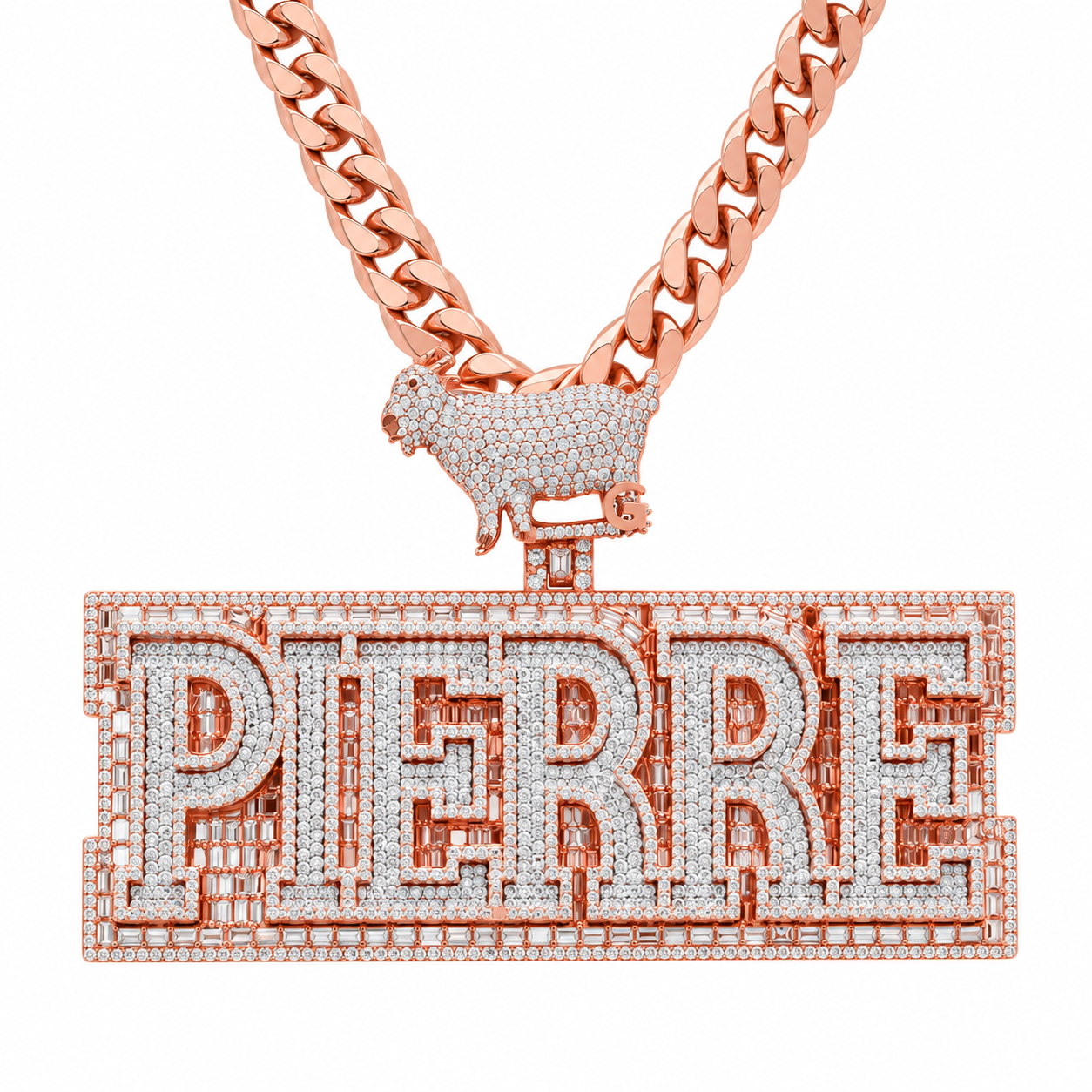PIERRE Goat Custom DiamondPendant
