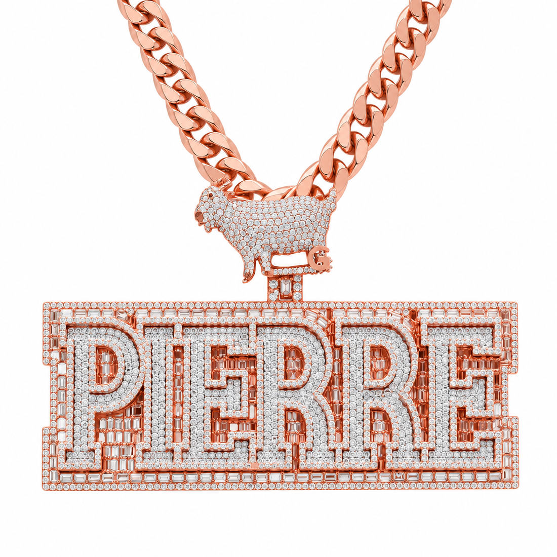 PIERRE Goat Custom DiamondPendant