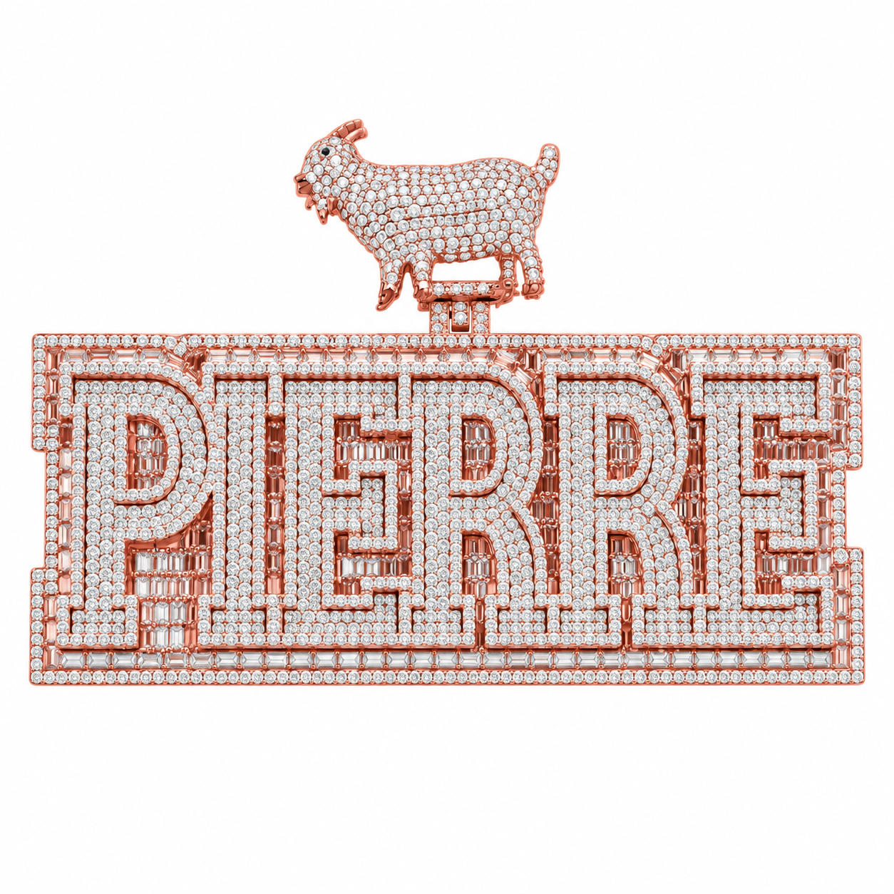 PIERRE Goat Custom DiamondPendant