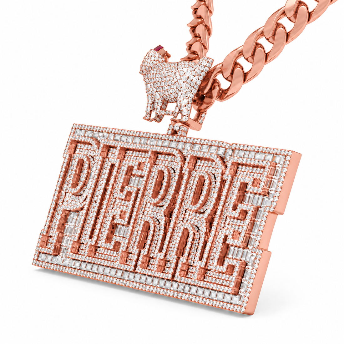 PIERRE Goat Custom DiamondPendant