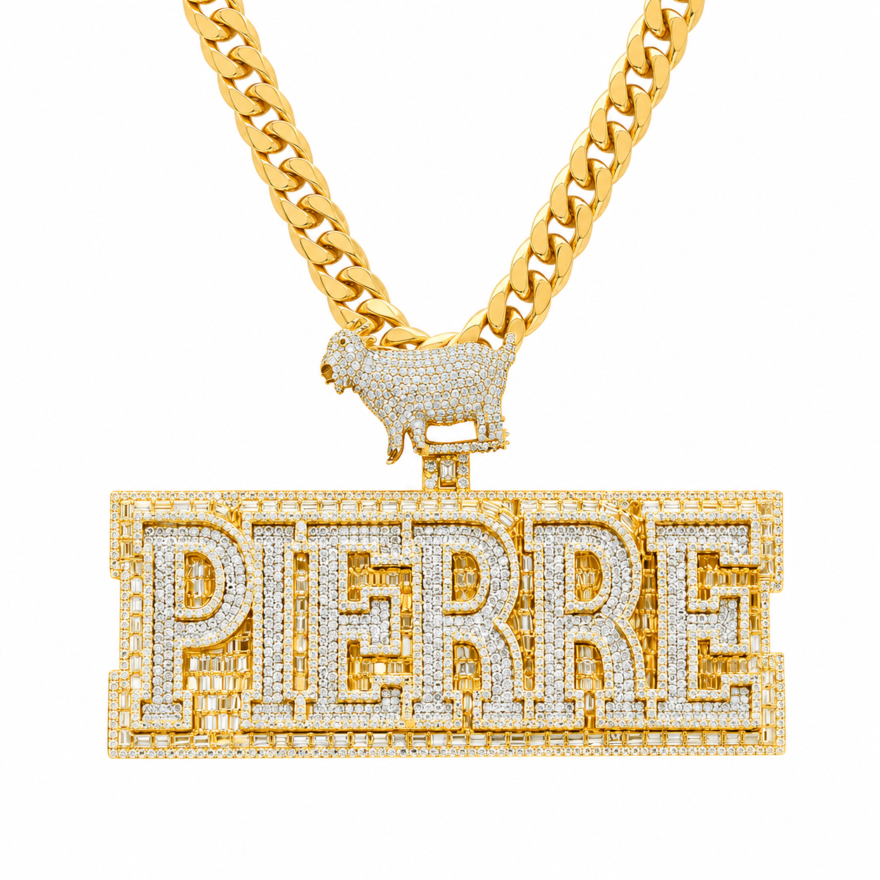 PIERRE Goat Custom DiamondPendant