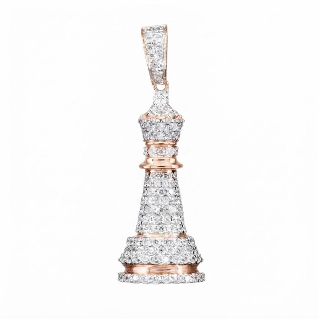 Chess Bishop Diamond Pendant