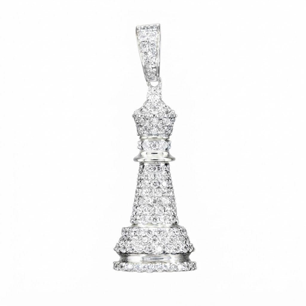 Chess Bishop Diamond Pendant