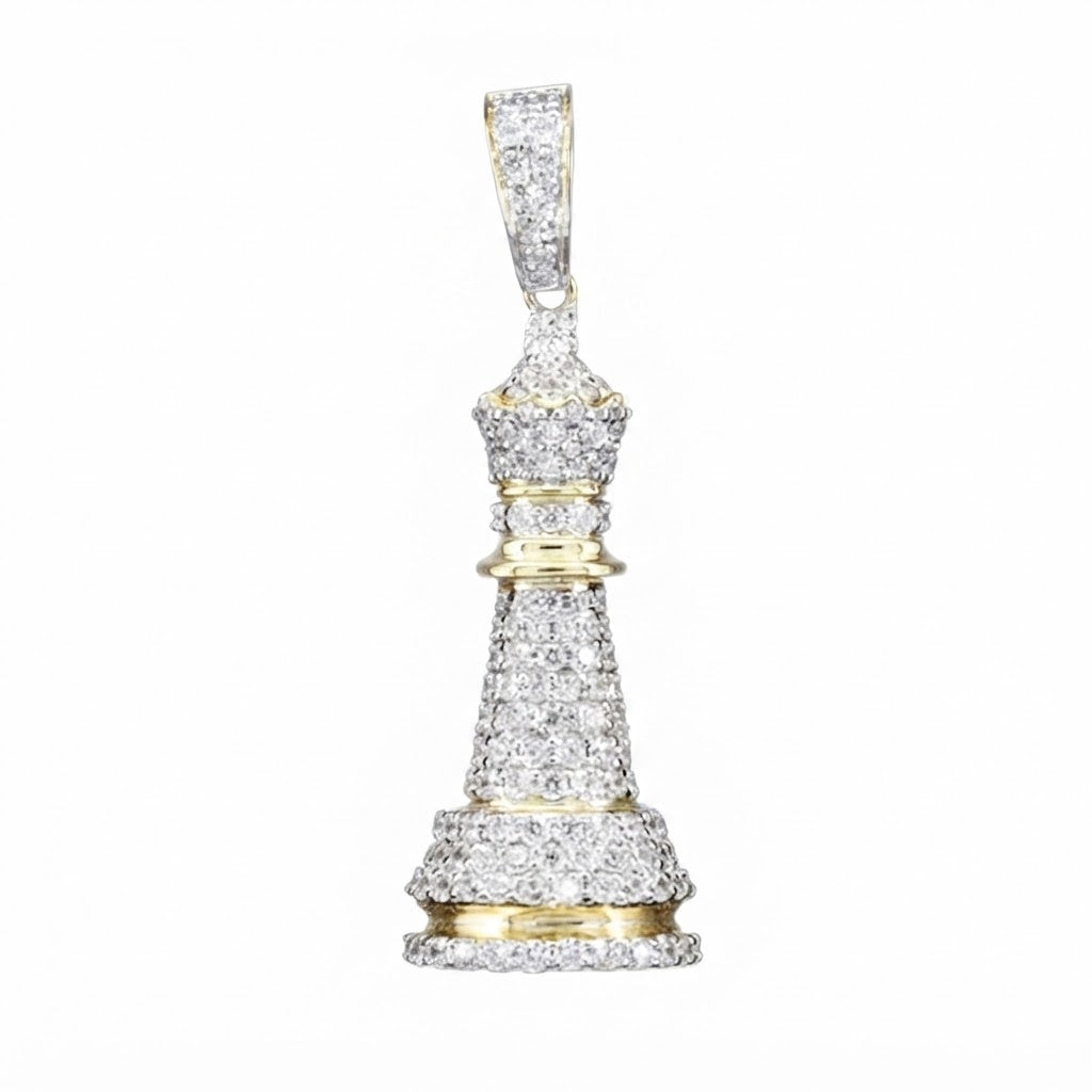 Chess Bishop Diamond Pendant